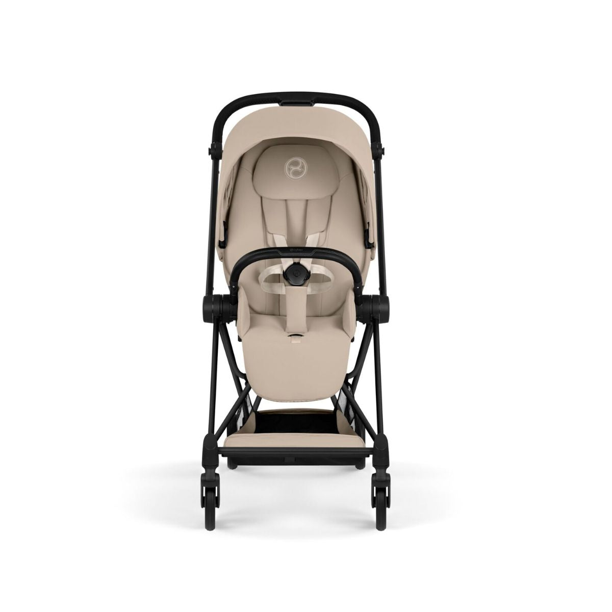 Cybex Mios Stroller - Matte Black Frame/Cozy Beige Lux Seat on Luna Baby Store Miami