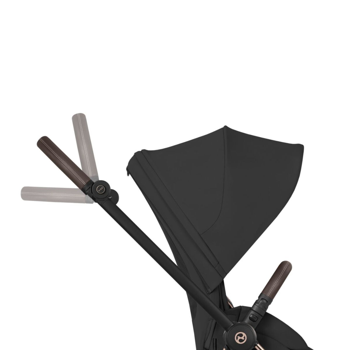 Cybex Mios Stroller - Rose Gold Frame/Sepia Black Lux Seat on Luna Baby Store Miami