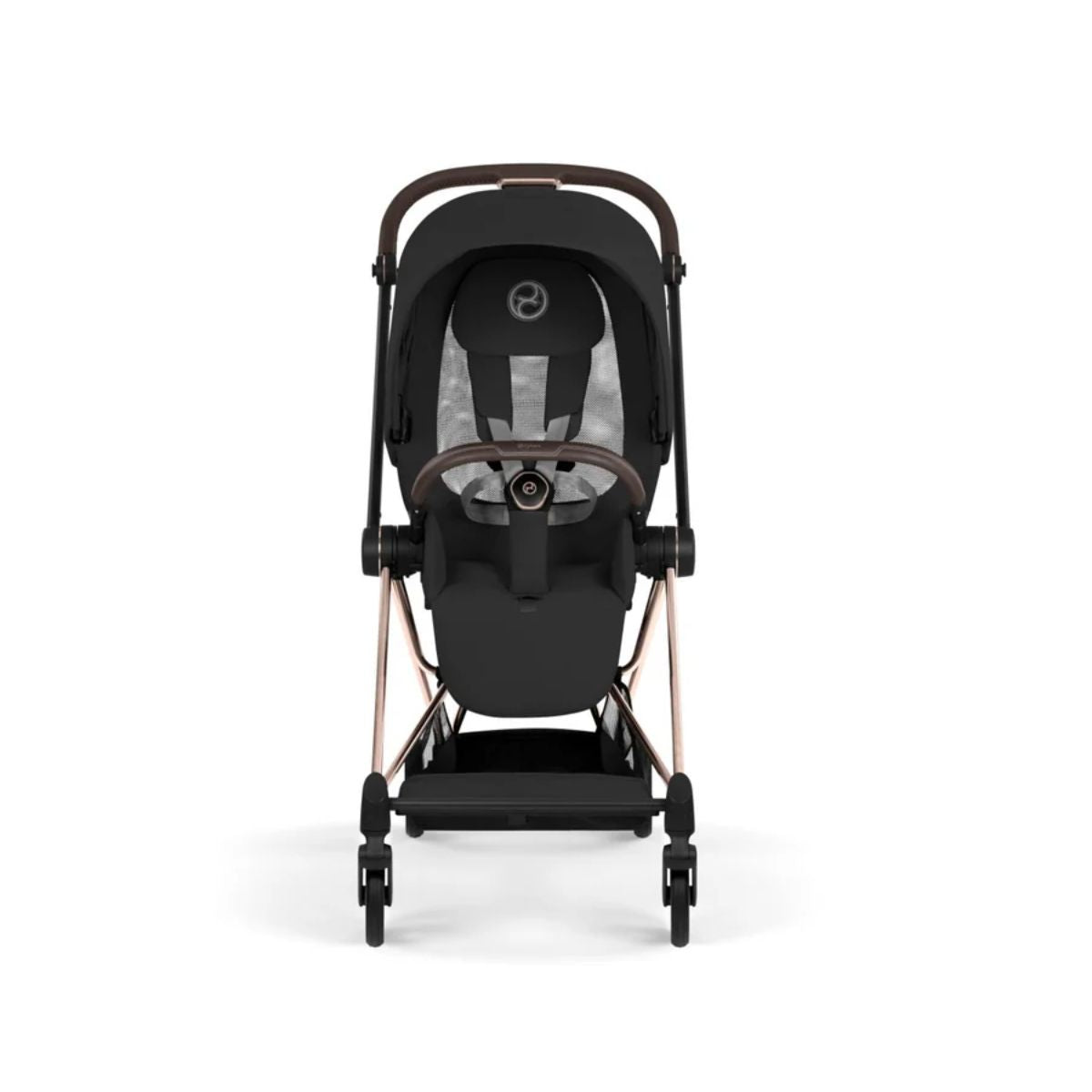 Cybex Mios Stroller - Rose Gold Frame/Sepia Black Lux Seat on Luna Baby Store Miami