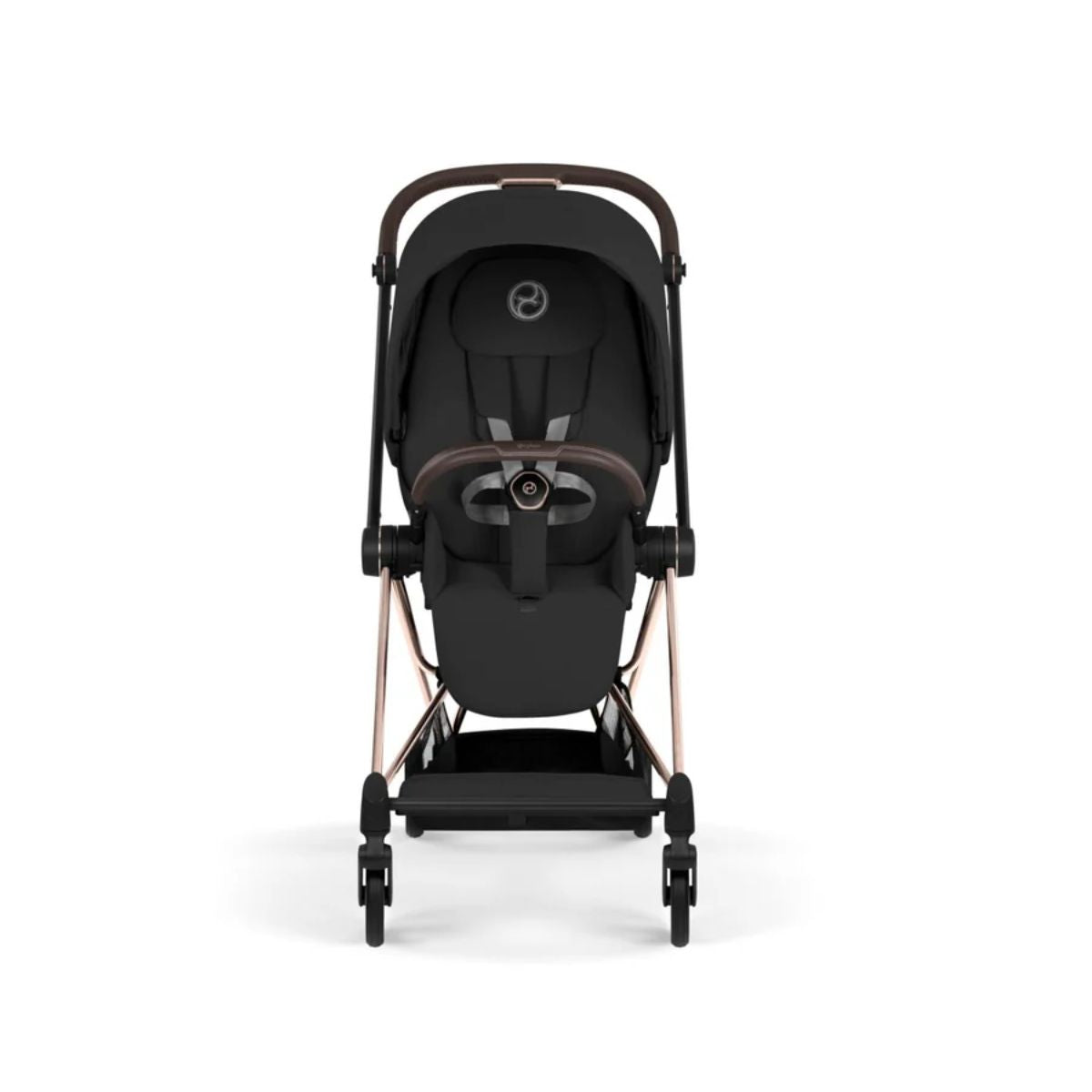 Cybex Mios Stroller - Rose Gold Frame/Sepia Black Lux Seat on Luna Baby Store Miami
