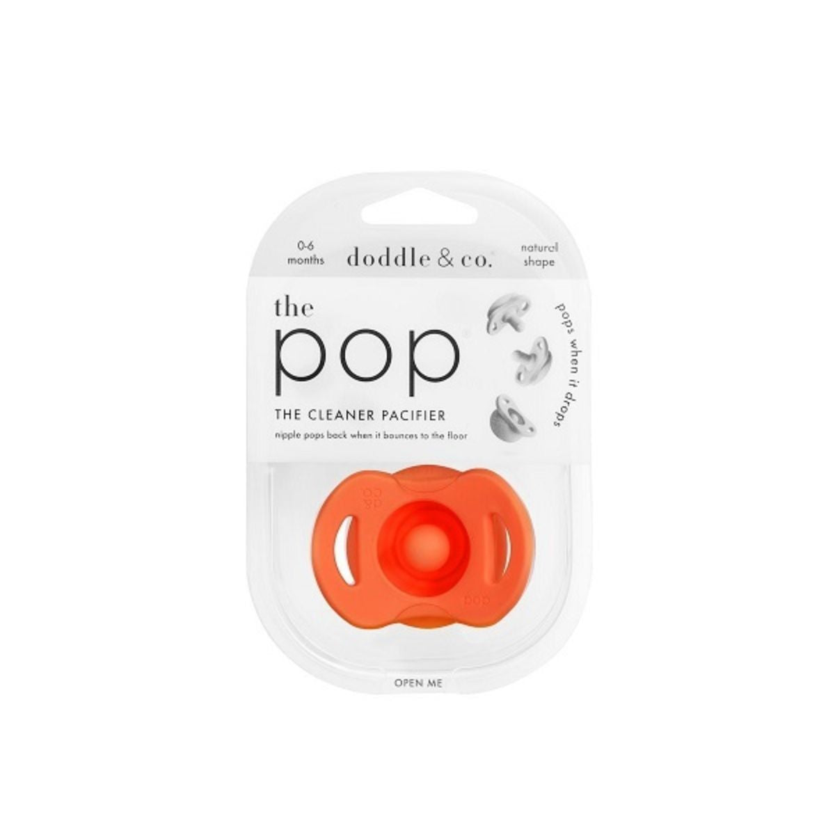 Doddle & Co. The Pop Pacifier - Corally Yours Orange
