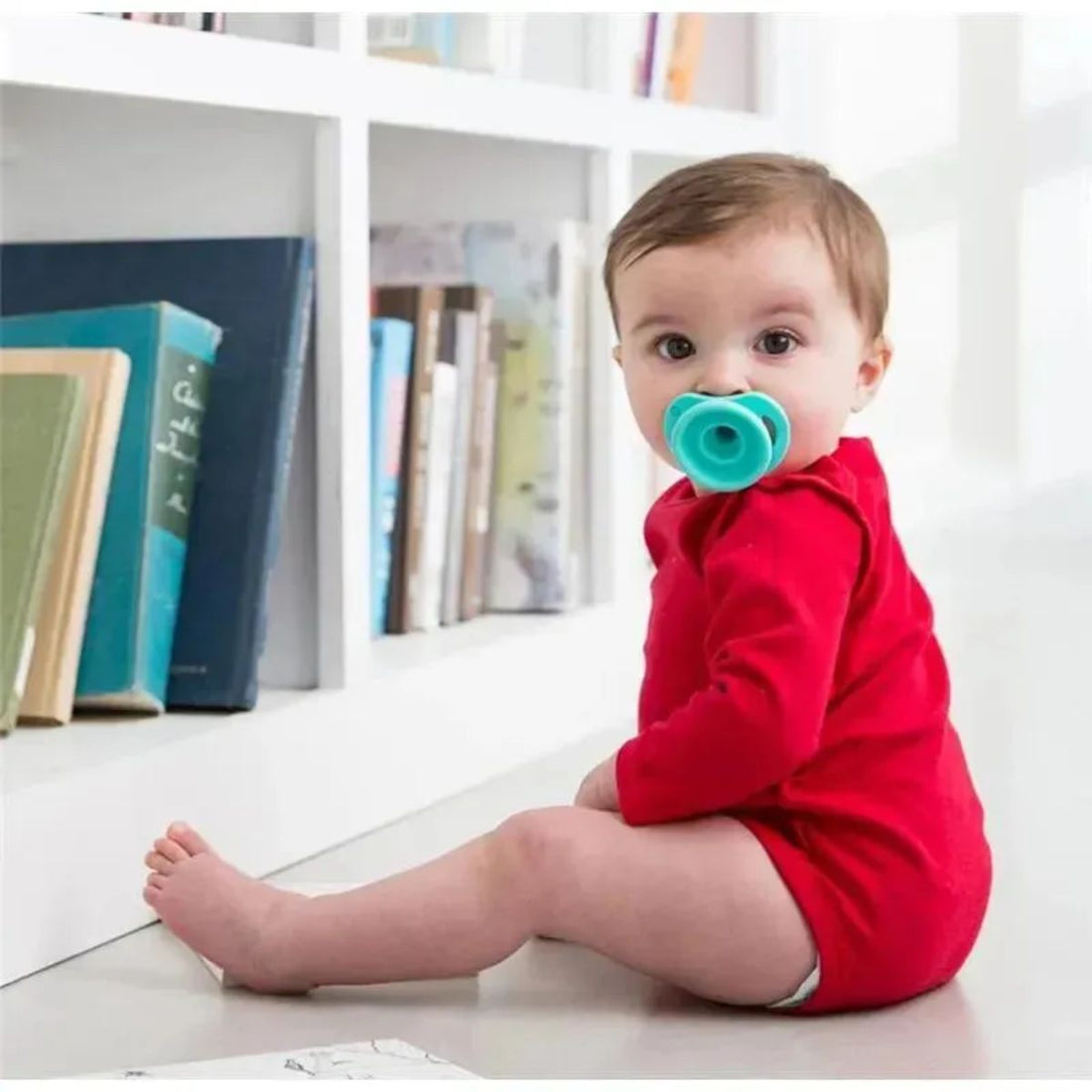 Doddle & Co. The Pop Pacifier - Teal Life Green - Self Protecting Design