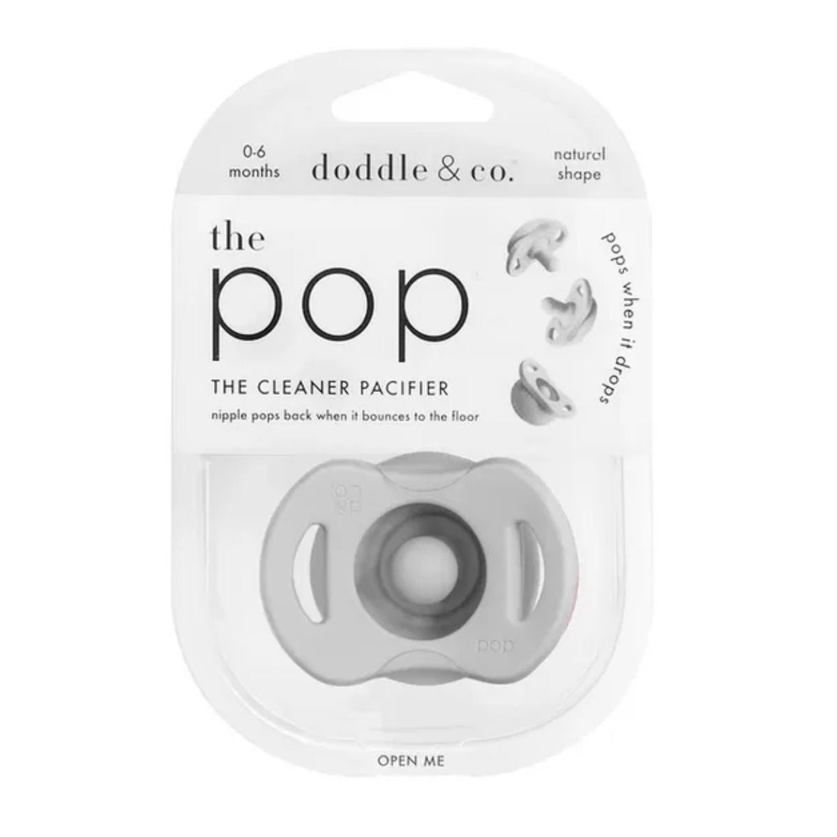 Doddle & Co. The Pop Pacifier - Oh Happy Grey