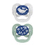 Dr. Brown’s Advantage Glow-in-the-Dark Pacifiers 0-6M Pack of 2 Blue Ocean on Luna Baby Store Miami