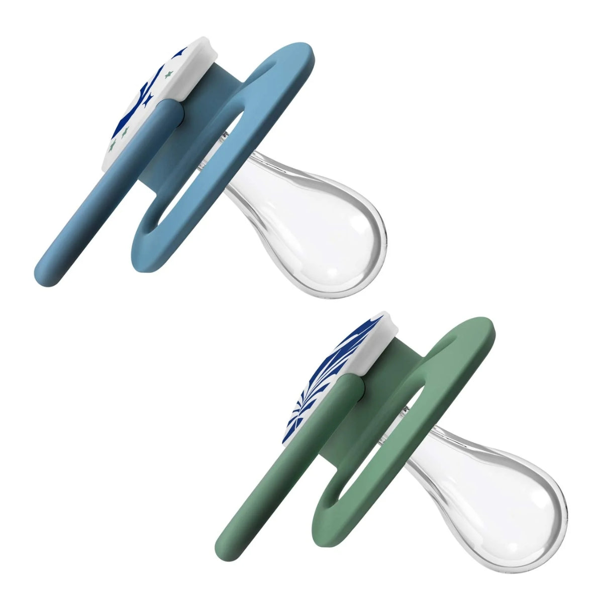Dr. Brown’s Advantage Glow-in-the-Dark Pacifiers 6-18M Pack of 2 Blue Nature on Luna Baby Store Miami