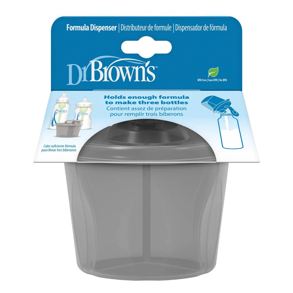 Dr. Brown’s Baby Formula Dispenser Gray on Luna Baby Store Miami