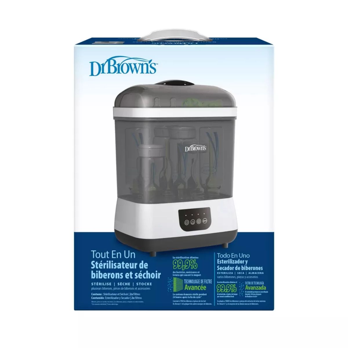 Dr. Brown's All-in-One Sterilizer & Dryer for Baby Bottles and Newborn Essentials
