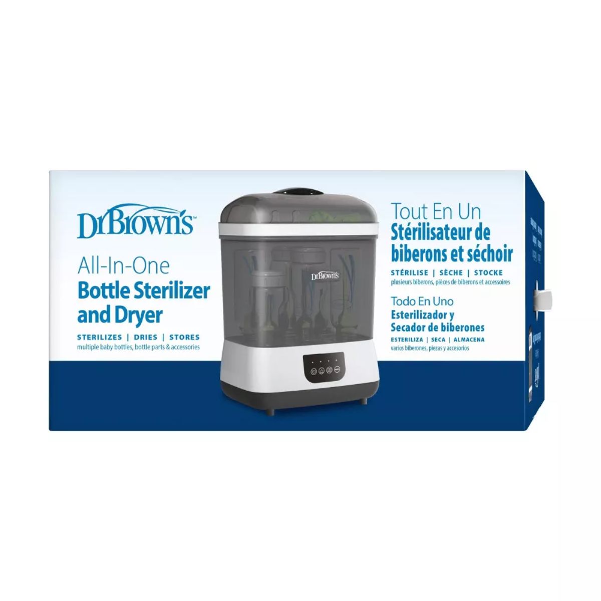 Dr. Brown's All-in-One Sterilizer & Dryer for Baby Bottles and Newborn Essentials on Luna Baby Store Miami