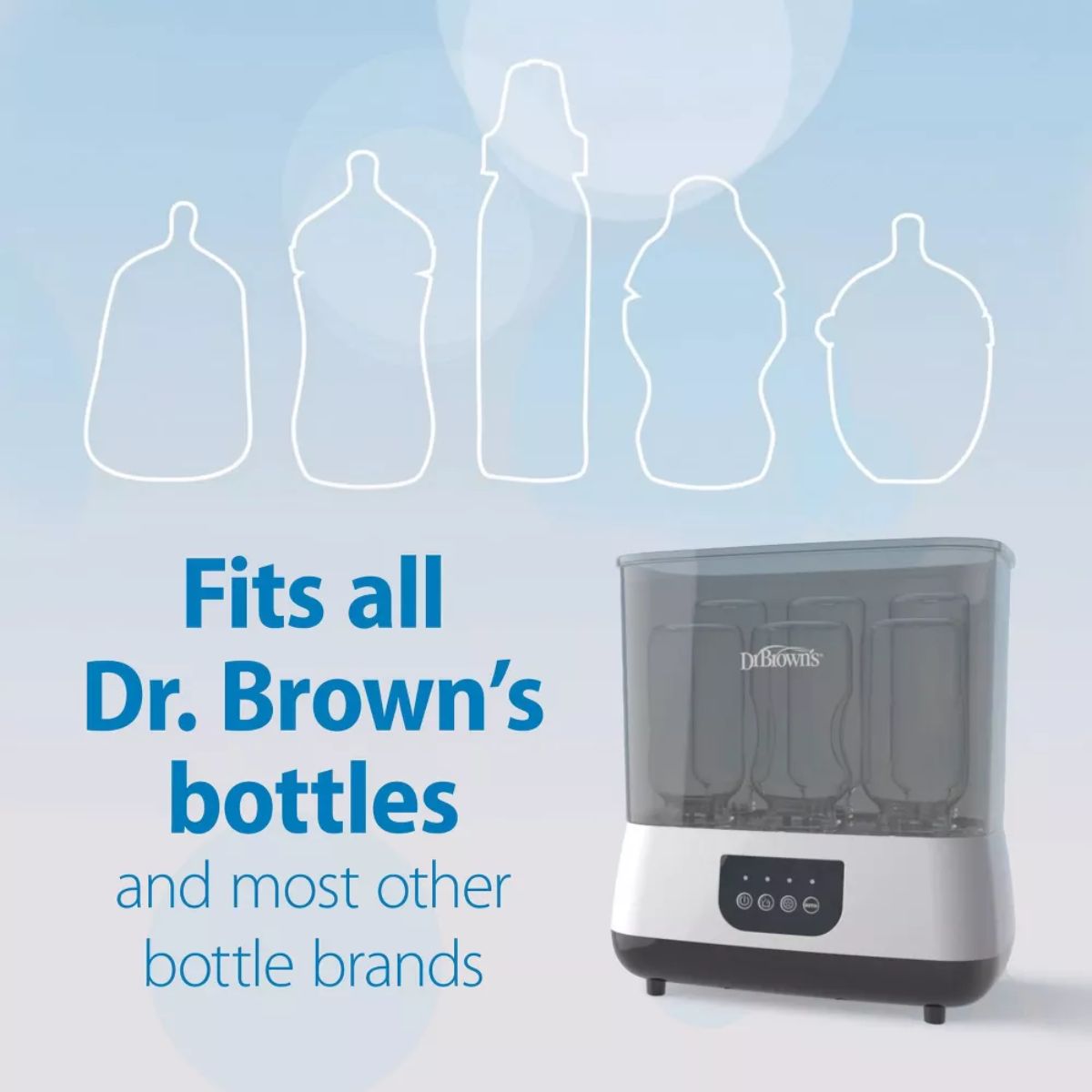 Dr. Brown's All-in-One Sterilizer & Dryer for Baby Bottles and Newborn Essentials on Luna Baby Store Miami