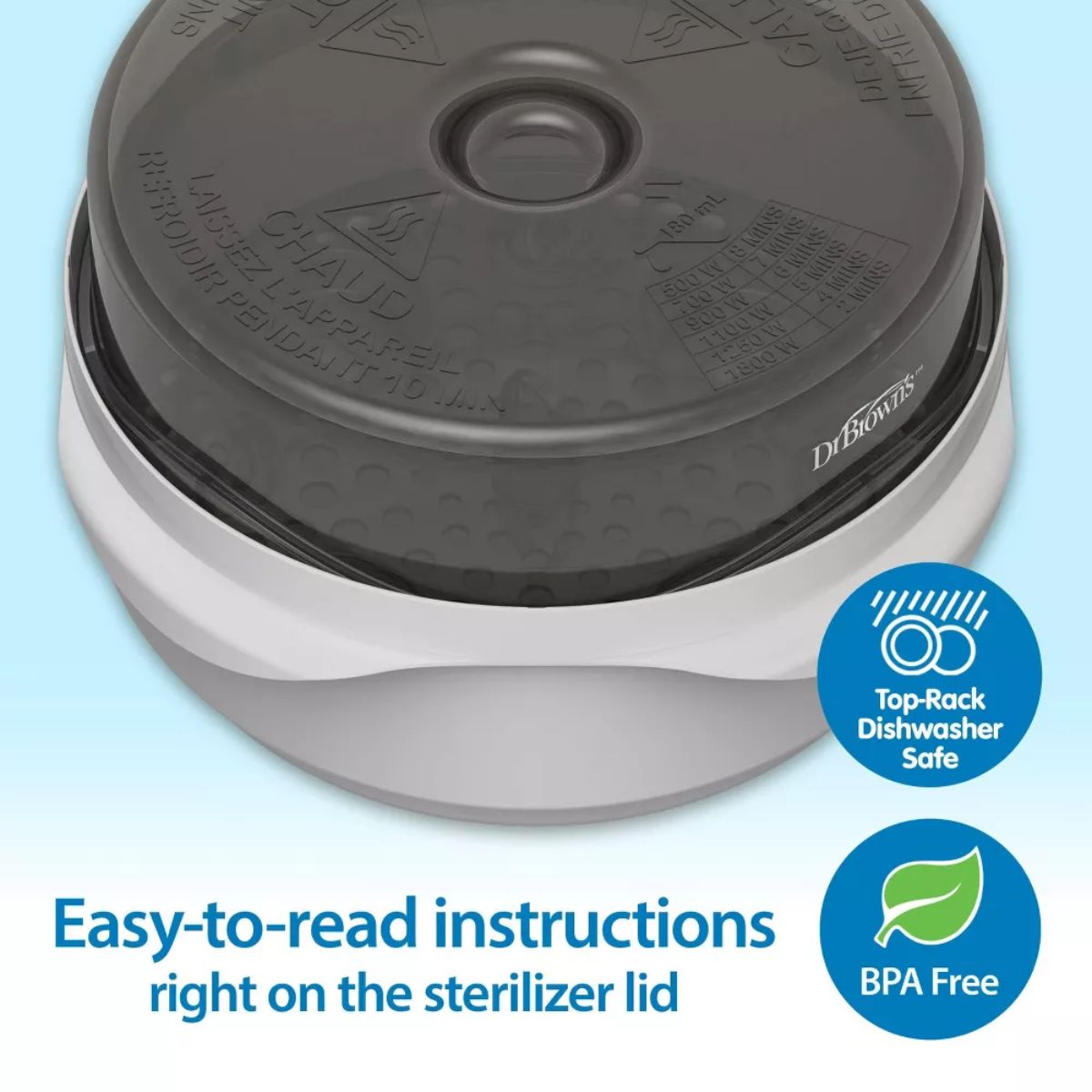 Dr. Brown's Baby Bottle Microwave Steam Sterilizer on Luna Baby Store Miami