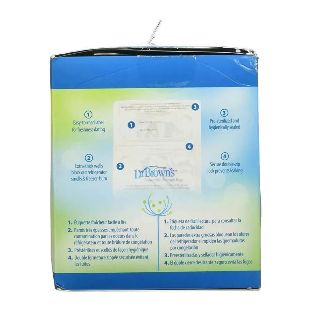 Dr. Brown's Breastmilk Storage Bags 6 oz - 100 count on Luna Baby Store Miami