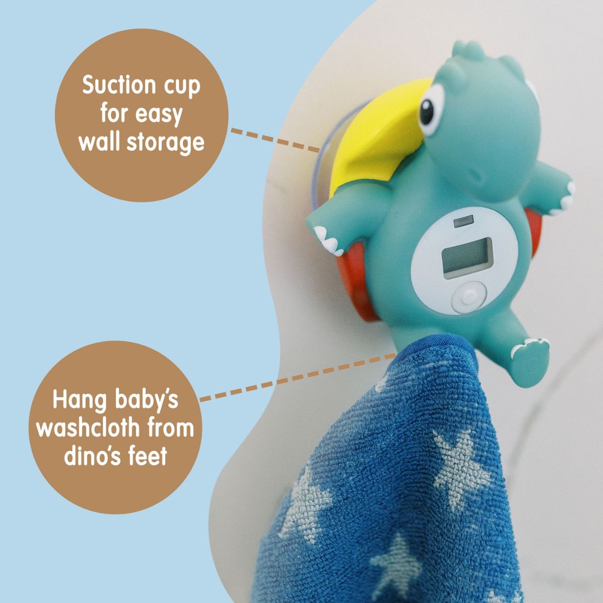 Dr. Brown's CleanUp Temposaurus Floating Bath Thermometer