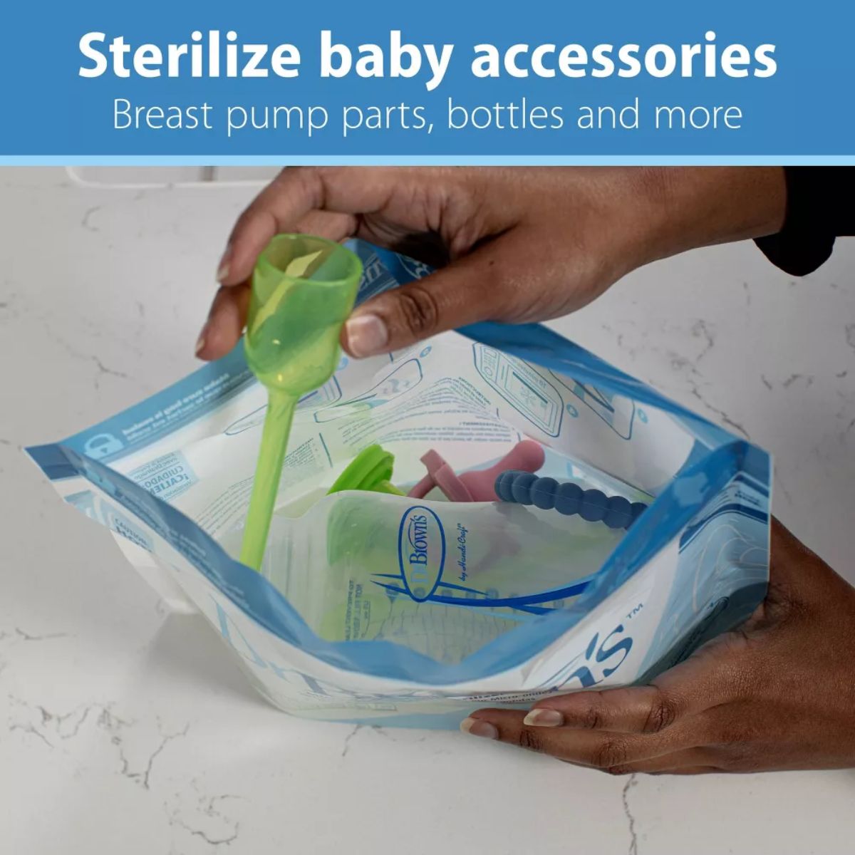 Dr. Brown's Microwave Steam Sterilizer Bags, 5-Pack