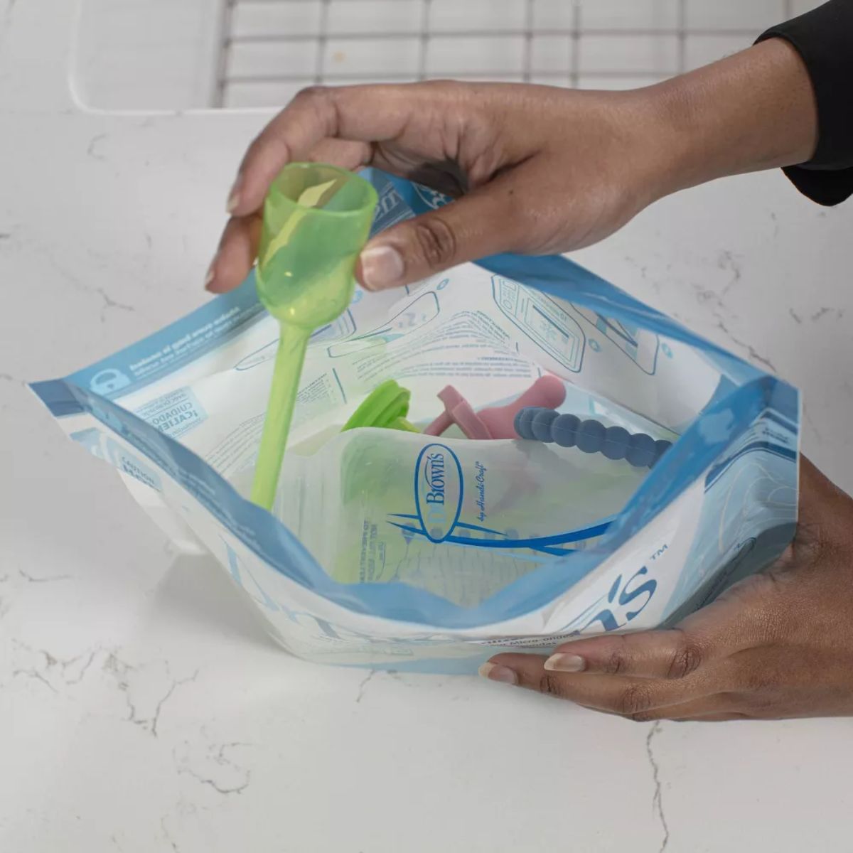 Dr. Brown's Microwave Steam Sterilizer Bags, 5-Pack