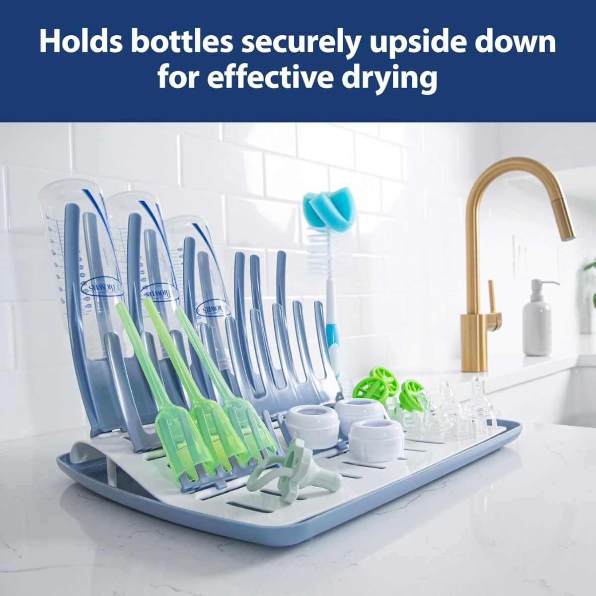 Dr. Brown's Natural Flow Folding Drying Rack on Luna Baby Store Miami