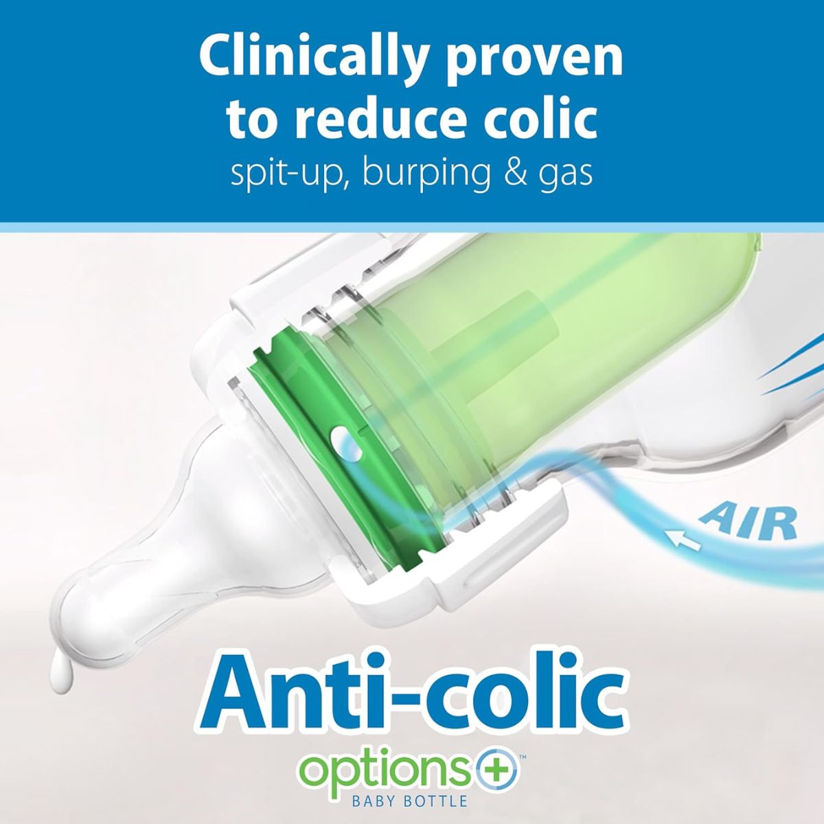 Dr. Brown’s Options+ Anti-Colic Newborn Narrow Baby Bottle Gift Set - 0M+ on Luna Baby Store Miami