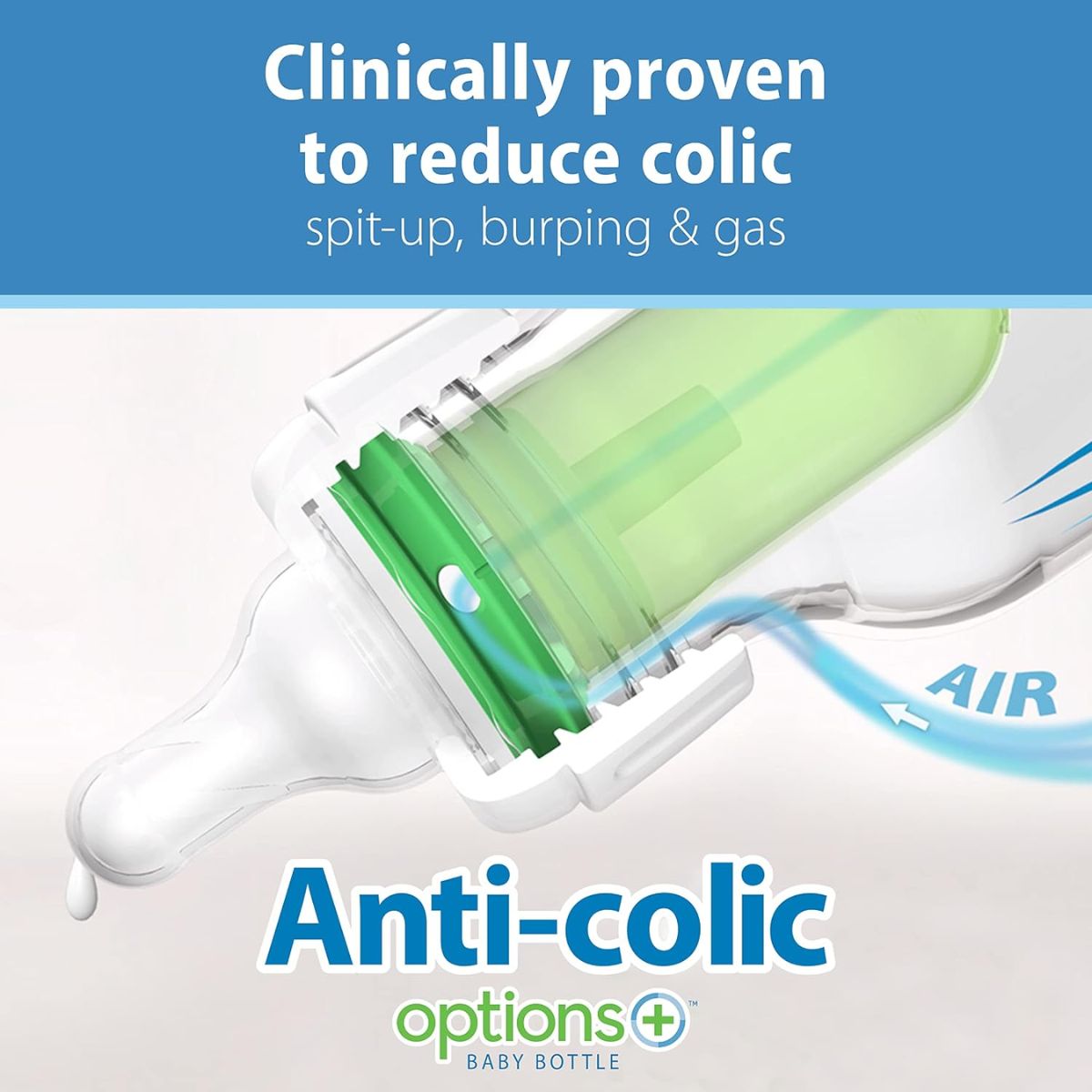Dr. Brown’s Options+ Anti-Colic Newborn Narrow Baby Bottle Gift Set Pink - 0m+ on Luna Baby Store Miami