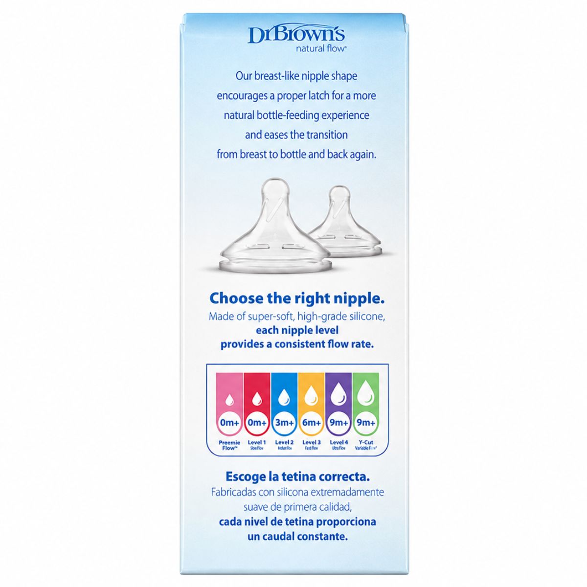 Dr. Brown’s Options+ Wide-Neck Baby Bottle 5 oz, 0m+ - Level 1 on Luna Baby Store Miami