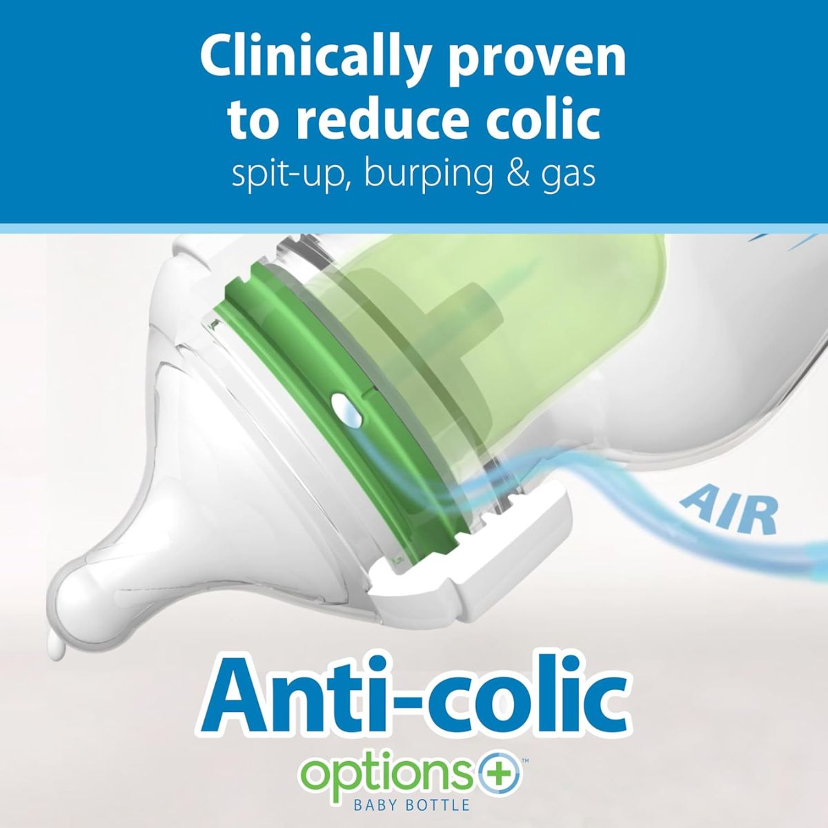 Dr. Brown’s Options+ Wide-Neck Baby Bottle Newborn Feeding Set - 0m+ on Luna Baby Store Miami