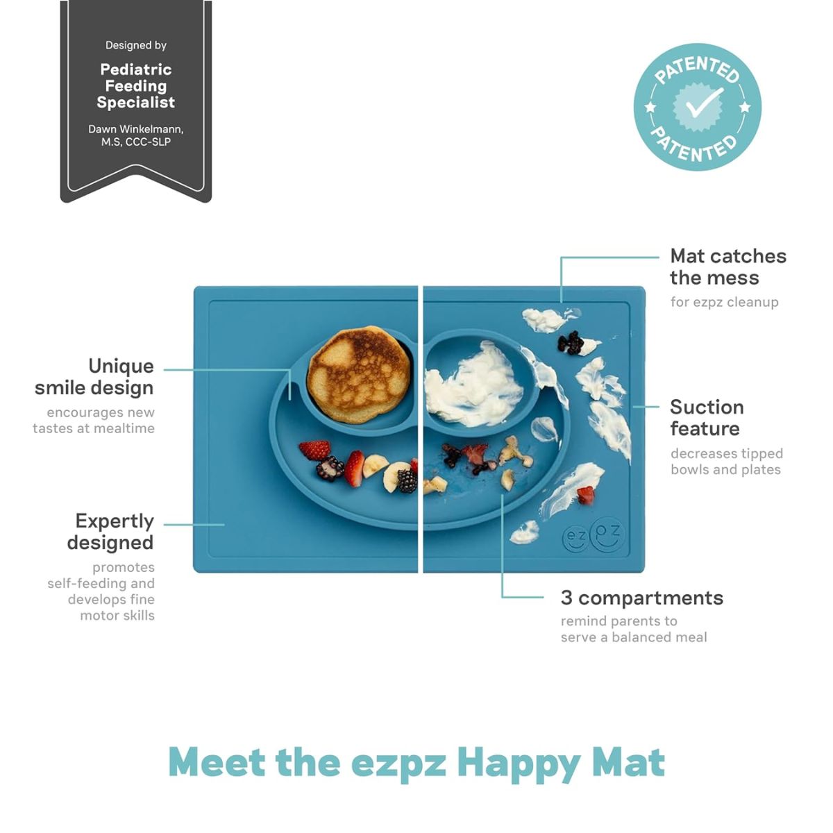 EZPZ Happy Mat - Blue