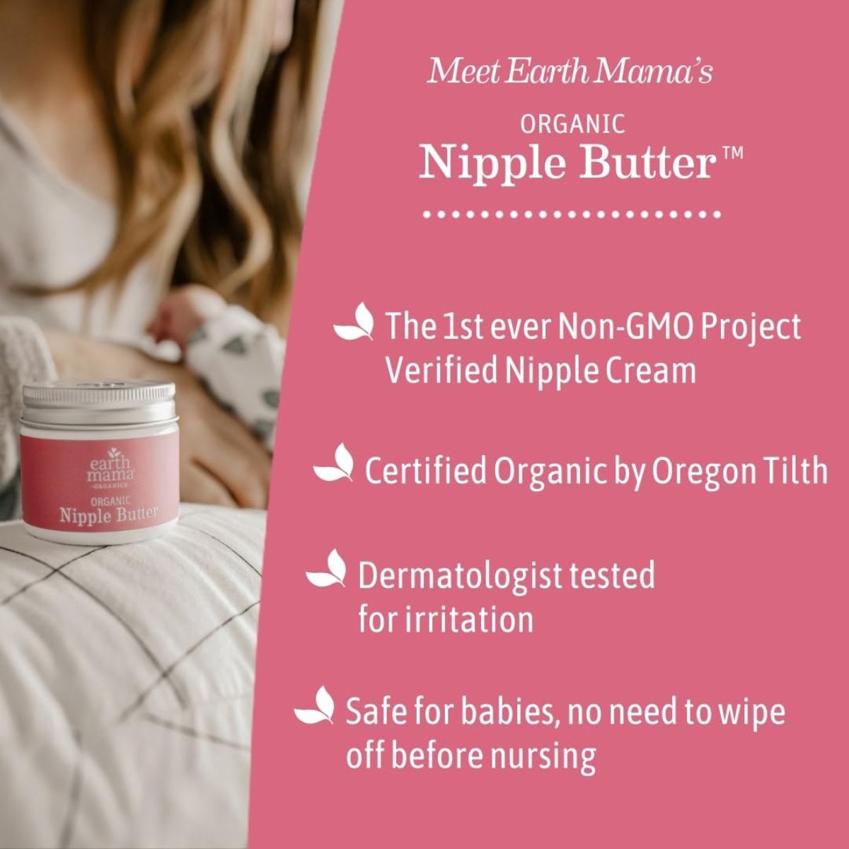 Earth Mama Organic Nipple Butter - 2 oz on Luna Baby Store Miami