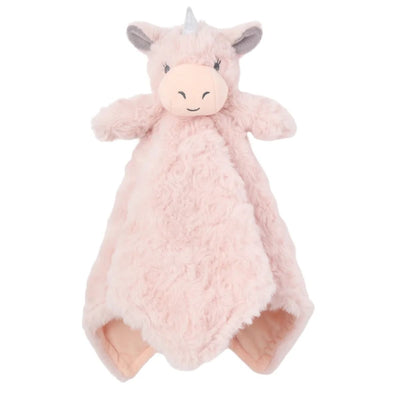 Elegant Baby Pink Unicorn Baby Security Blanket