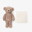 Elegant Baby Bear Bedtime Huggie Plush Toy with Blanket