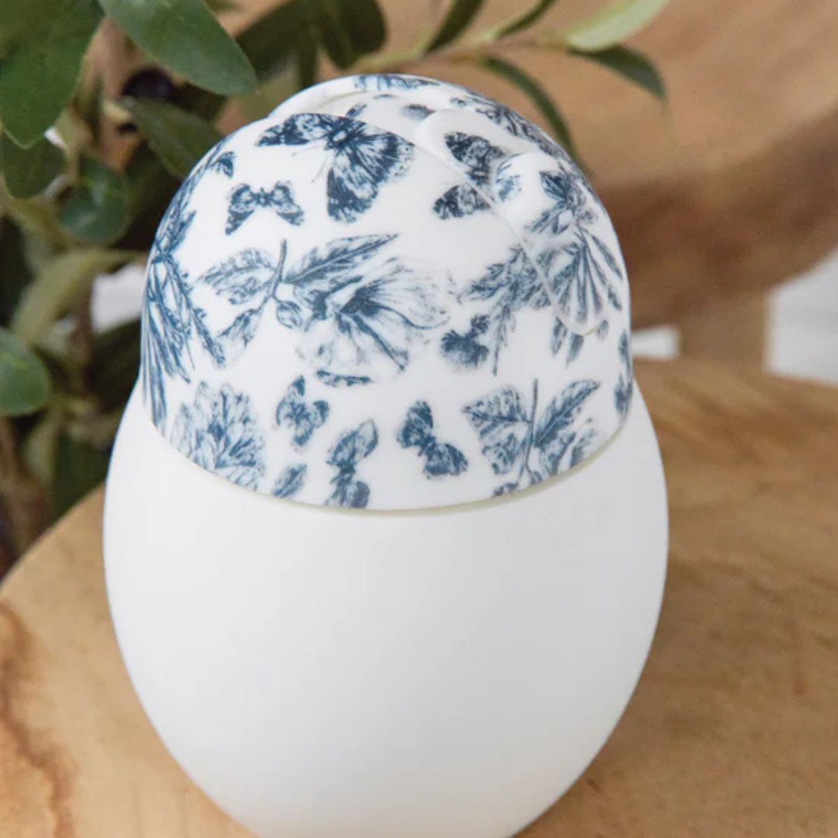 Élhée Weighted Straw Cup Tartine et Chocolat Toile de Jouy Blue 240 ml 9M+