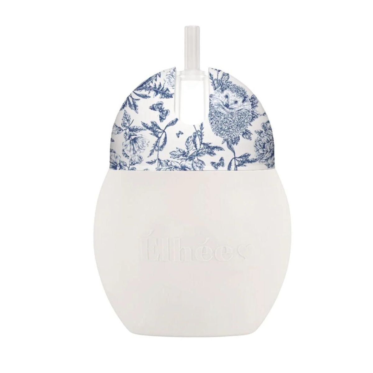 Élhée Weighted Straw Cup Tartine et Chocolat Toile de Jouy Blue 240 ml 9M+