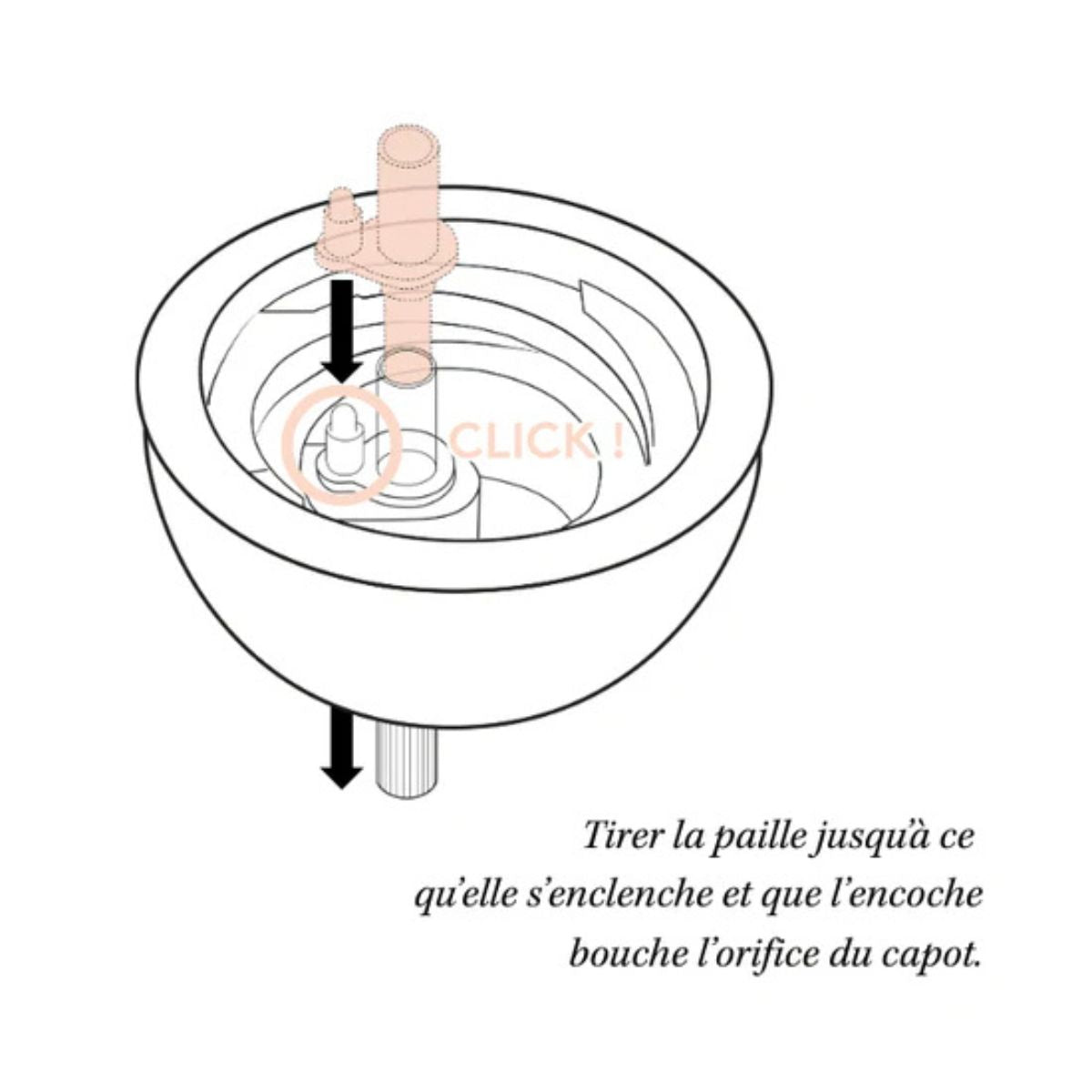 Élhée Weighted Straw Cup Tartine et Chocolat Toile de Jouy Blue 240 ml 9M+