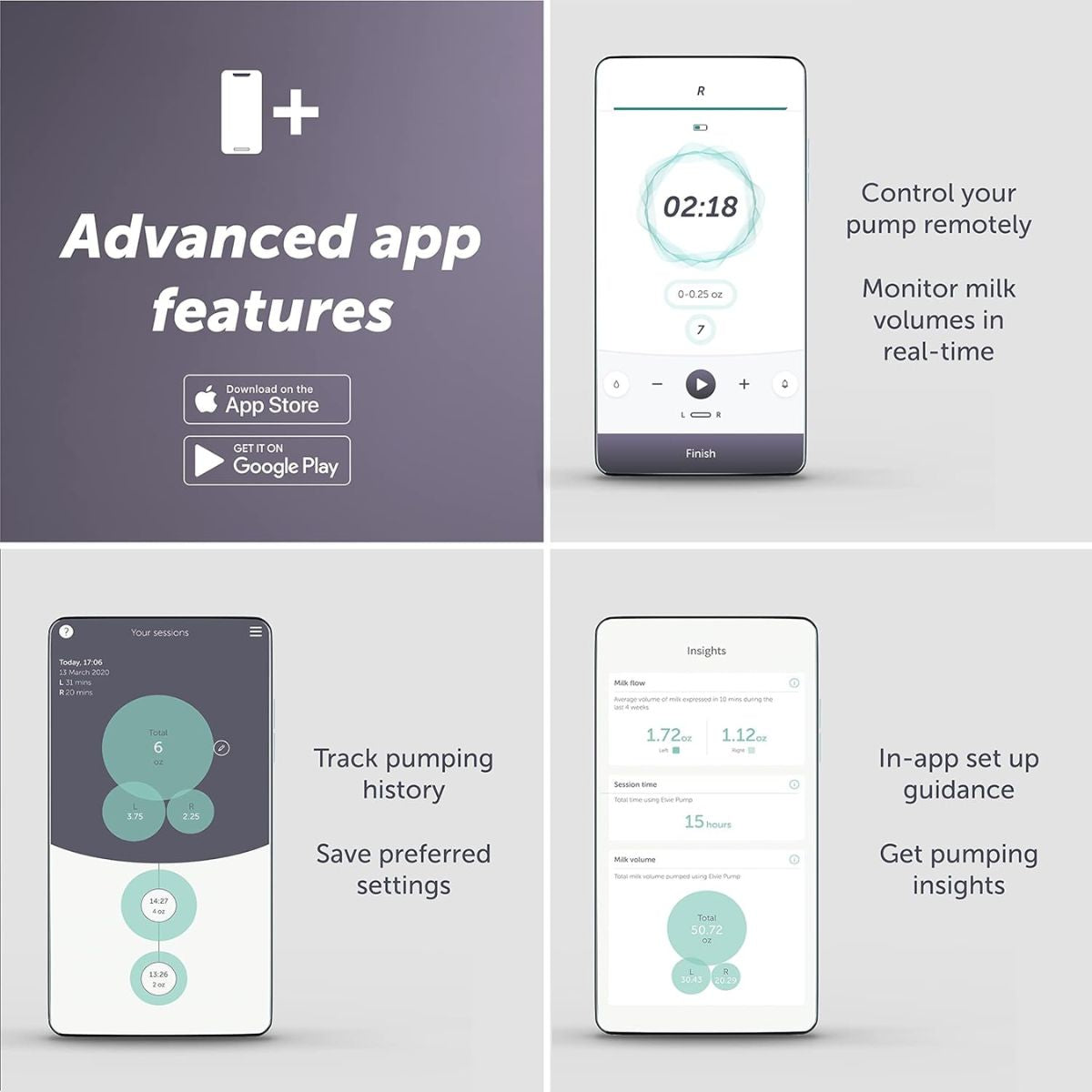 Elvie - Single Smart Wearable Electric Breast Pump - Smart & Personalized Pumping