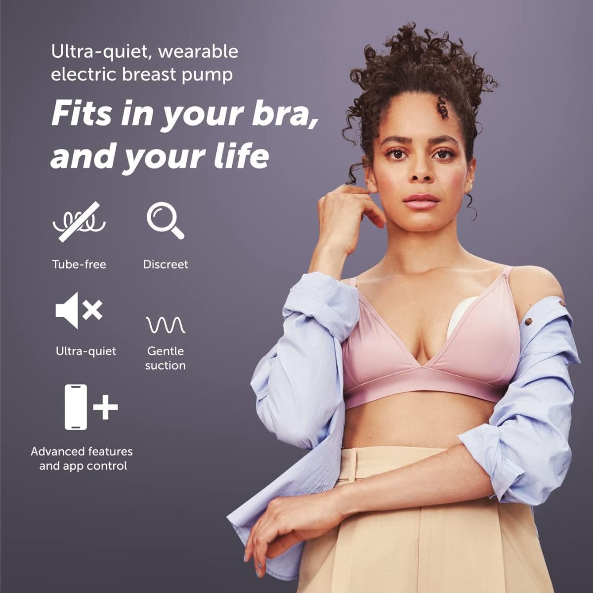 Elvie - Single Smart Wearable Electric Breast Pump - Quiet & Automatic Operation