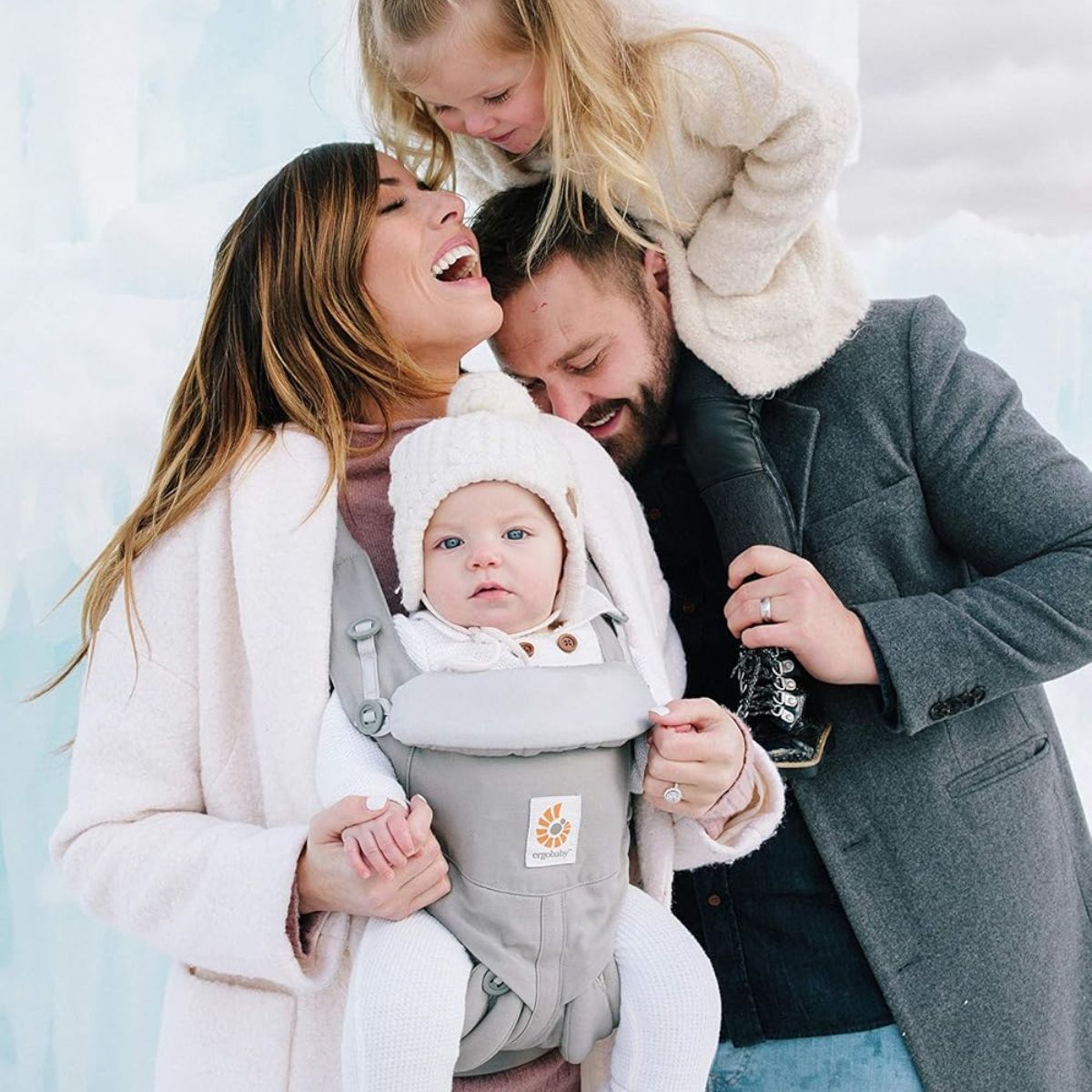 Ergobaby 4 Position Omni Breeze Infant Kangaroo - Pearl Gray