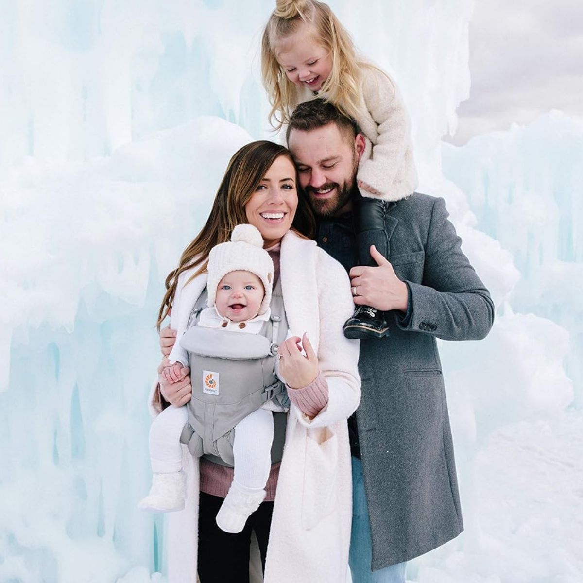 Ergobaby 4 Position Omni Breeze Infant Kangaroo - Pearl Gray