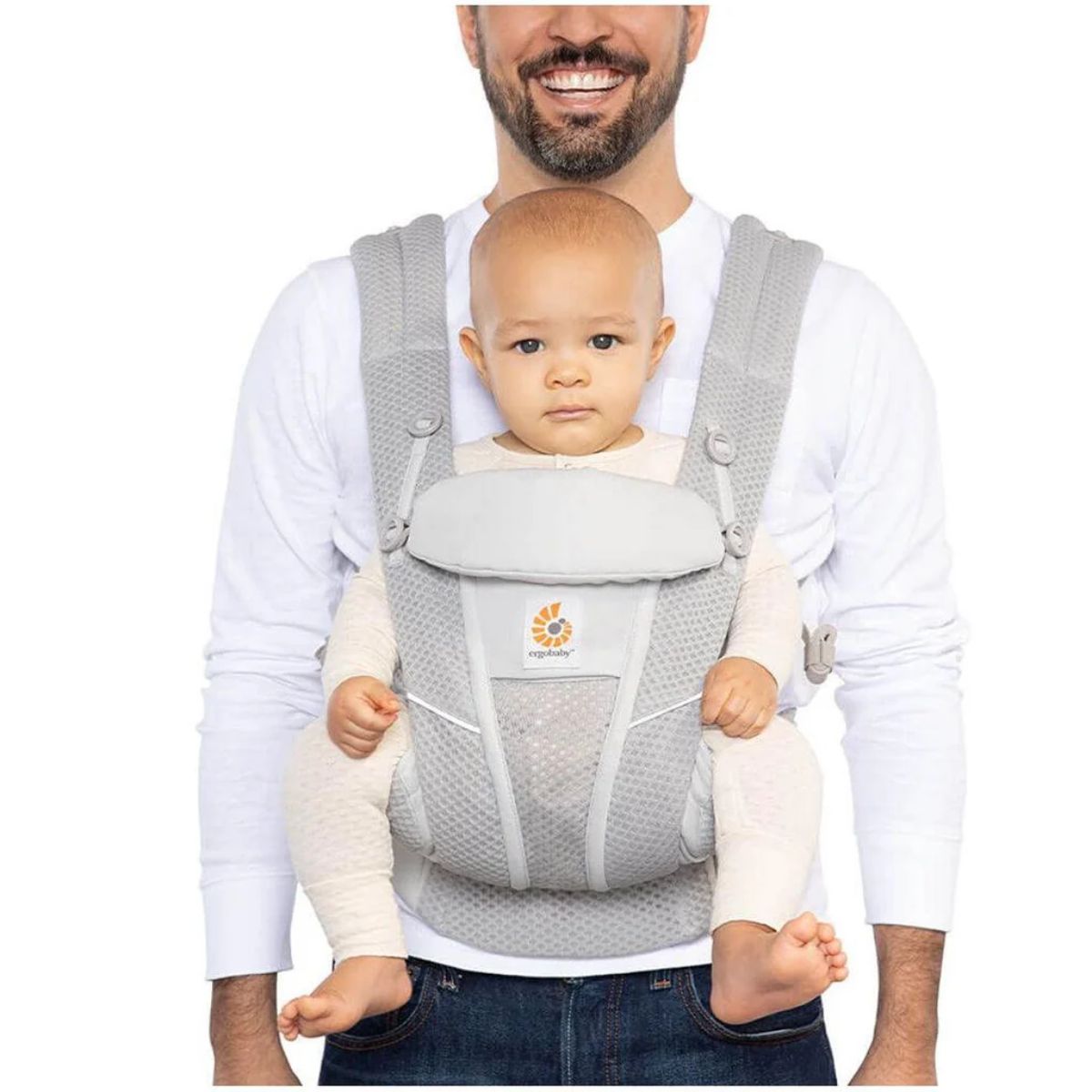 Ergobaby 4 Position Omni Breeze Infant Kangaroo - Pearl Gray