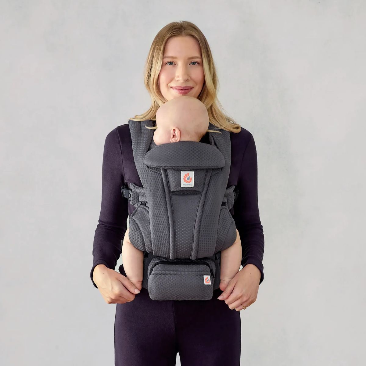 Ergobaby Omni Deluxe Newborn Baby Carrier 0-48M - Graphite Grey
