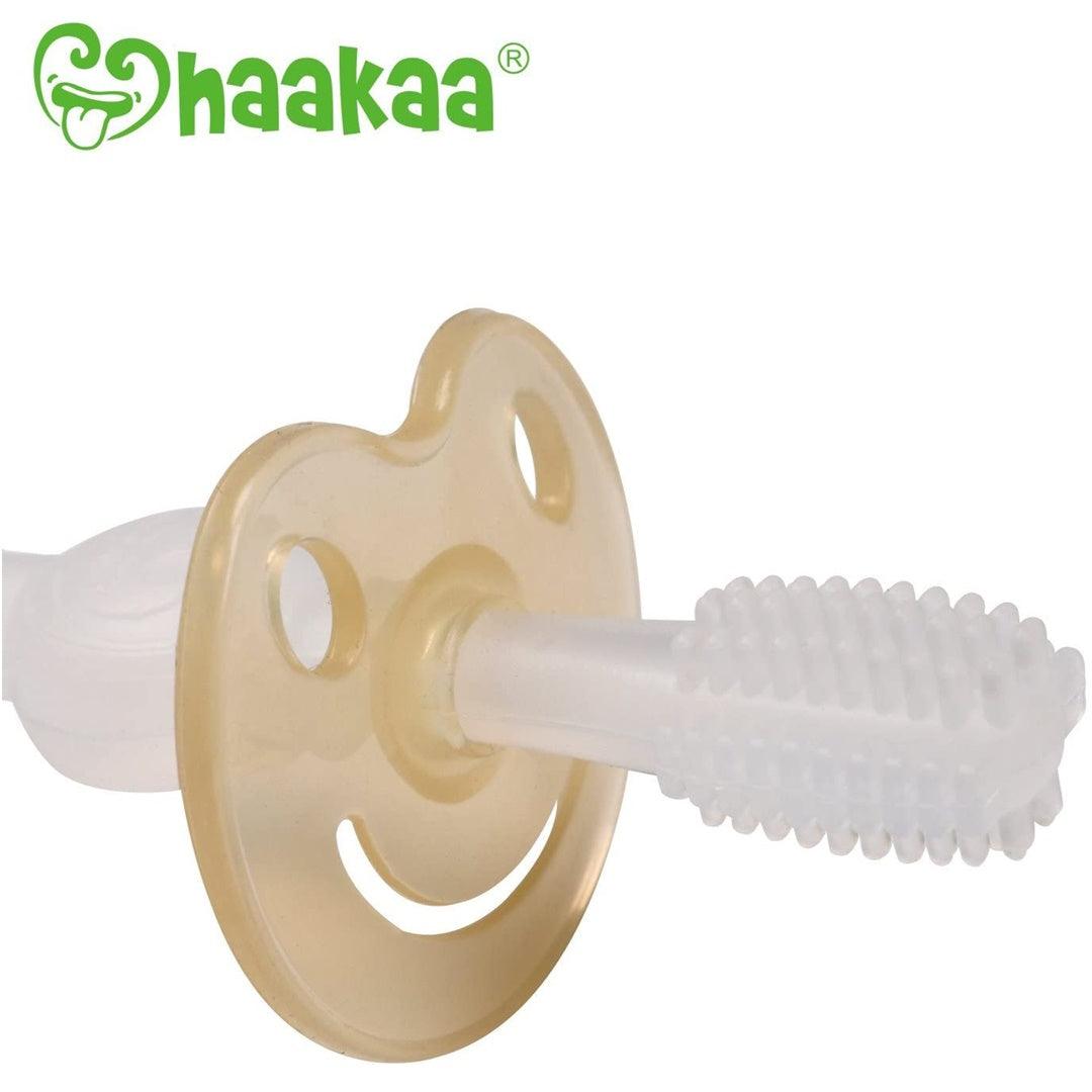 Escova Dental Infantil de Silicone 360° Haakaa Clear - Haakaa Babytunes