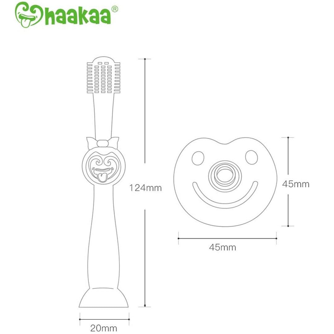 Escova Dental Infantil de Silicone 360° Haakaa Clear - Haakaa Babytunes