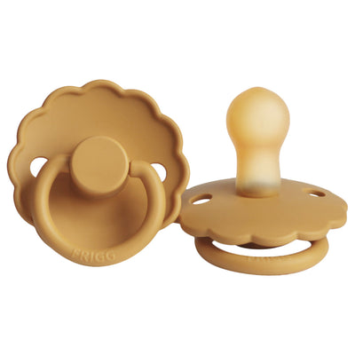 Mushie Natural Rubber Baby Pacifier Daisy