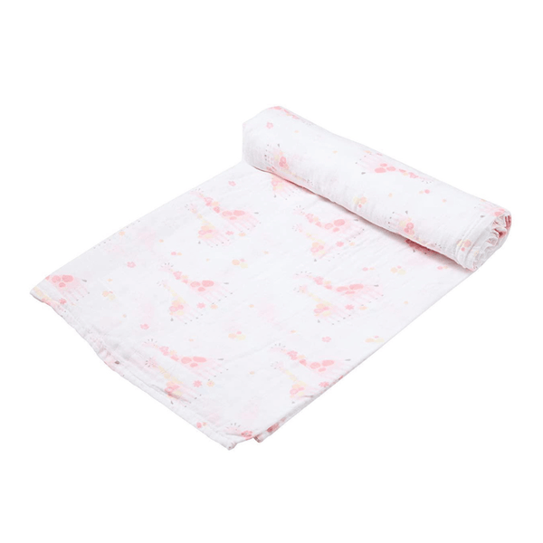 Angel Dear Swaddle Blanket Floral Giraffe