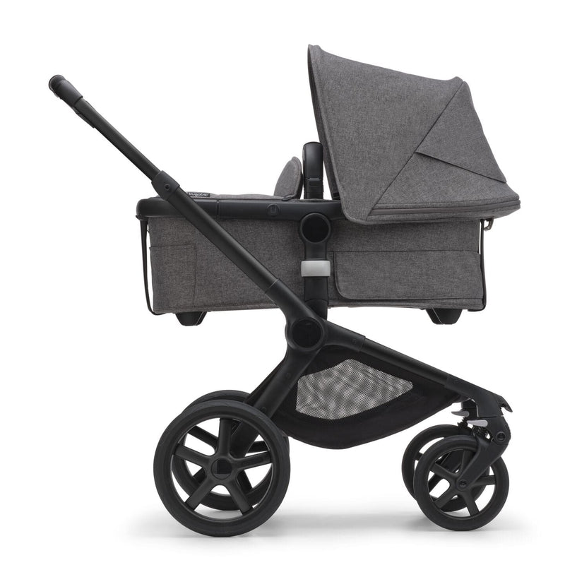 Bugaboo Fox 5 Bassinet & Seat Stroller - Black Chassis-Grey Mélange