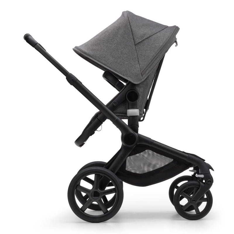 Bugaboo Fox 5 Bassinet & Seat Stroller - Black Chassis-Grey Mélange