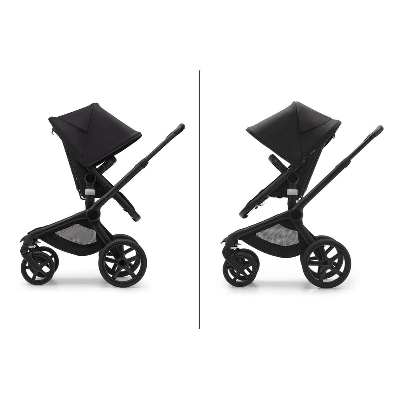 Bugaboo Fox 5 Bassinet & Seat Stroller - Black Chassis-Grey Mélange