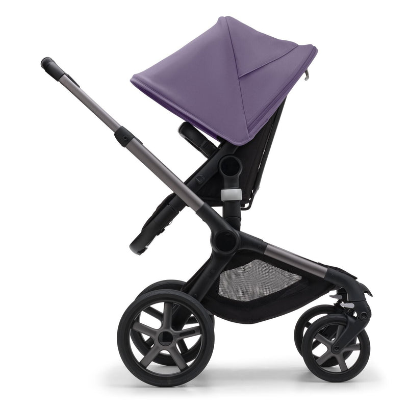 Bugaboo Fox 5 Bassinet & Seat Stroller - Graphite Chassis - Astro Purple/Black - Luna Baby Store Miami