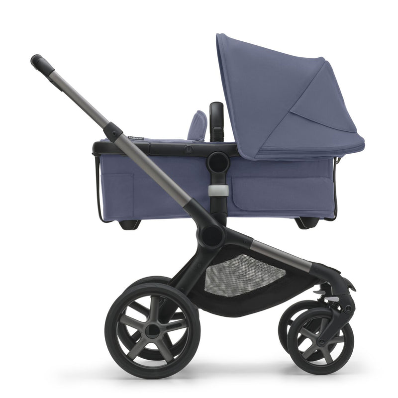 Bugaboo Fox 5 Bassinet & Seat Stroller - Graphite Chassis-Stormy Blue