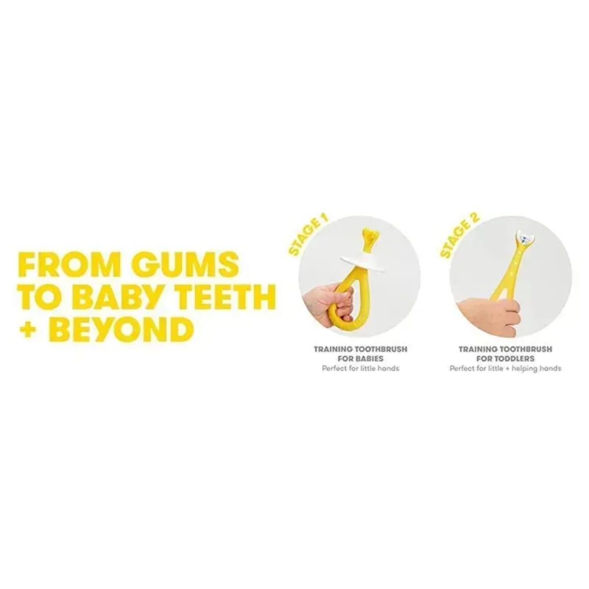 Frida Baby Grow-with-Me Training Toothbrush Set on Luna Baby Store Miami