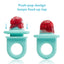 Frida Baby Push Pop Baby Food Feeder - Light Teal Blue