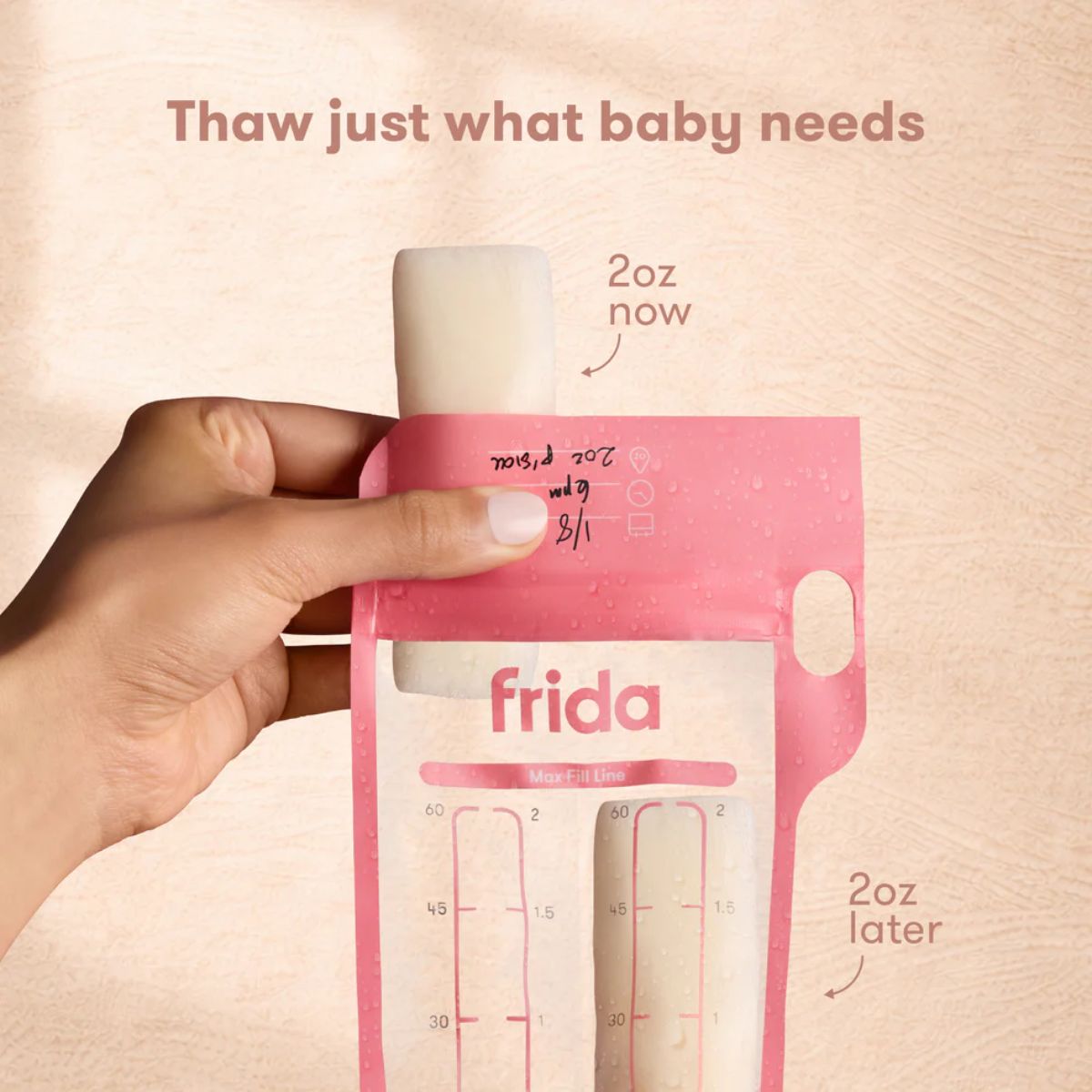 Frida Mom Breastmilk Storage Bags, 100ct Variety Pack 6 oz on Luna Baby Store Miami