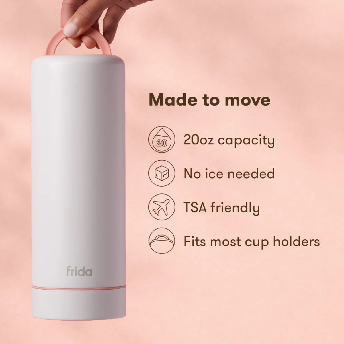 Frida Mom Flow + Go Breastmilk Cooler Bottle 20 oz