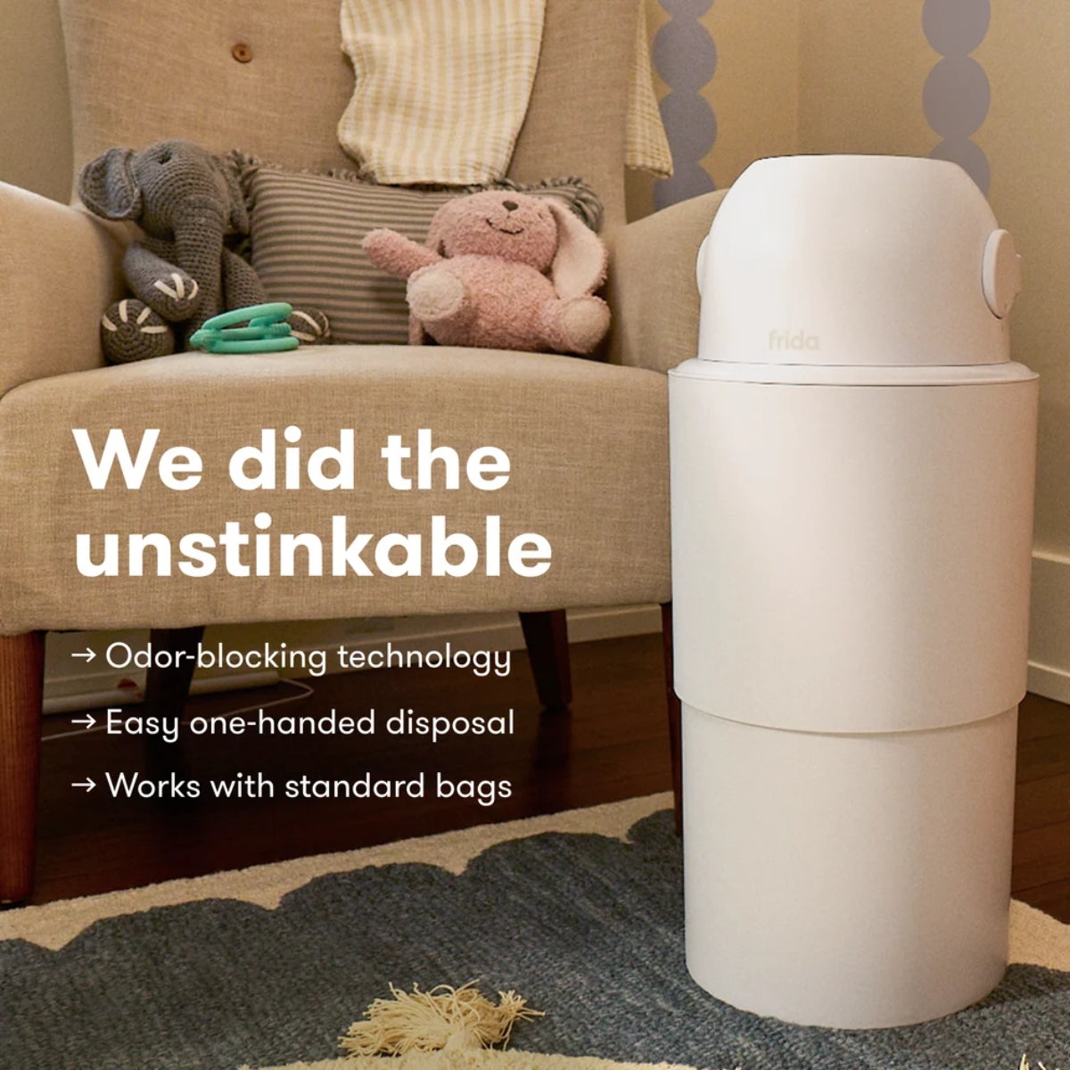 Fridababy Odor-Blocking Diaper Pail